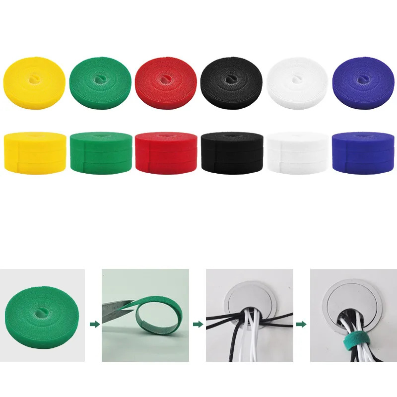Cable Velcro Strap - 1/2/3 Peças Organizador de Cabos Reutilizável