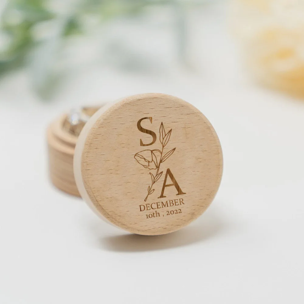 Ring Binder Box - Caixa de anel de casamento personalizada,