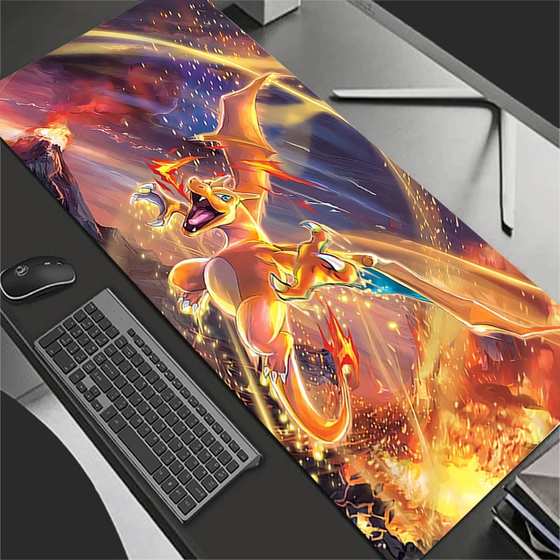 Desk Setup Ergonomic - Mouse Pad Grande de Anime para