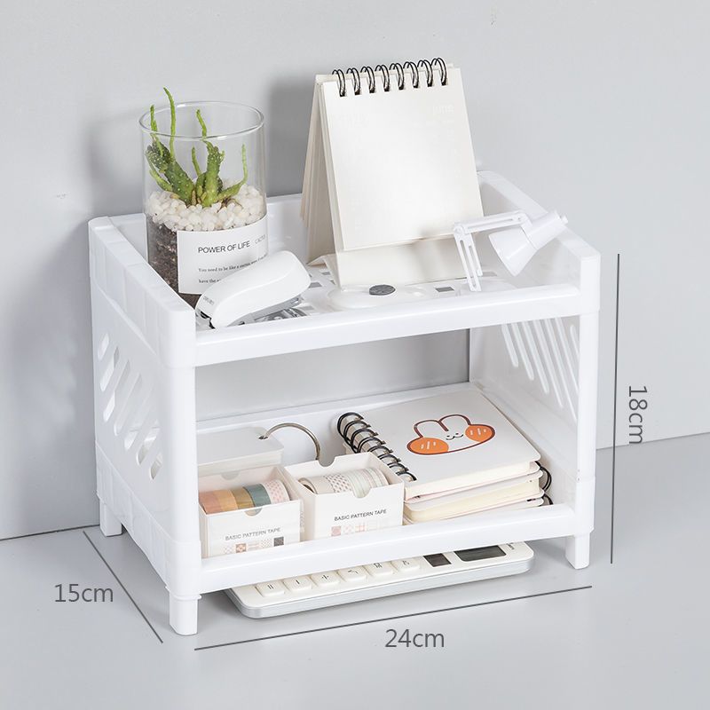 Desk Setup Home Office - Multi-Layer Desktop Storage Rack, Papelaria Organizador