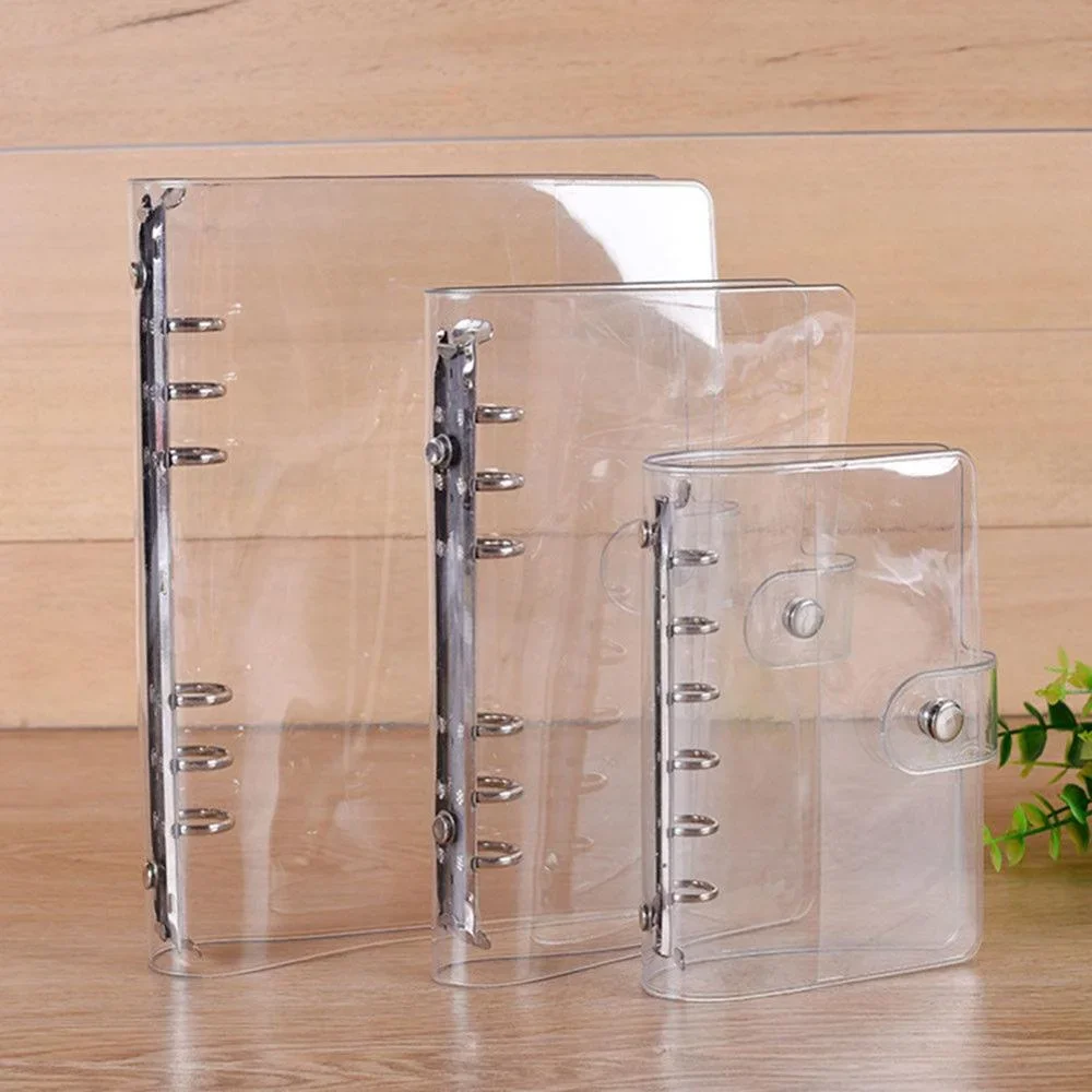 Ring Binder Box - A5 a6 a7 transparente macio pvc