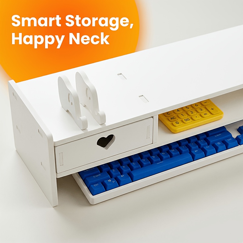 Suporte Minimalista Branco de  - Desk Setup Home Office avaliação e preço