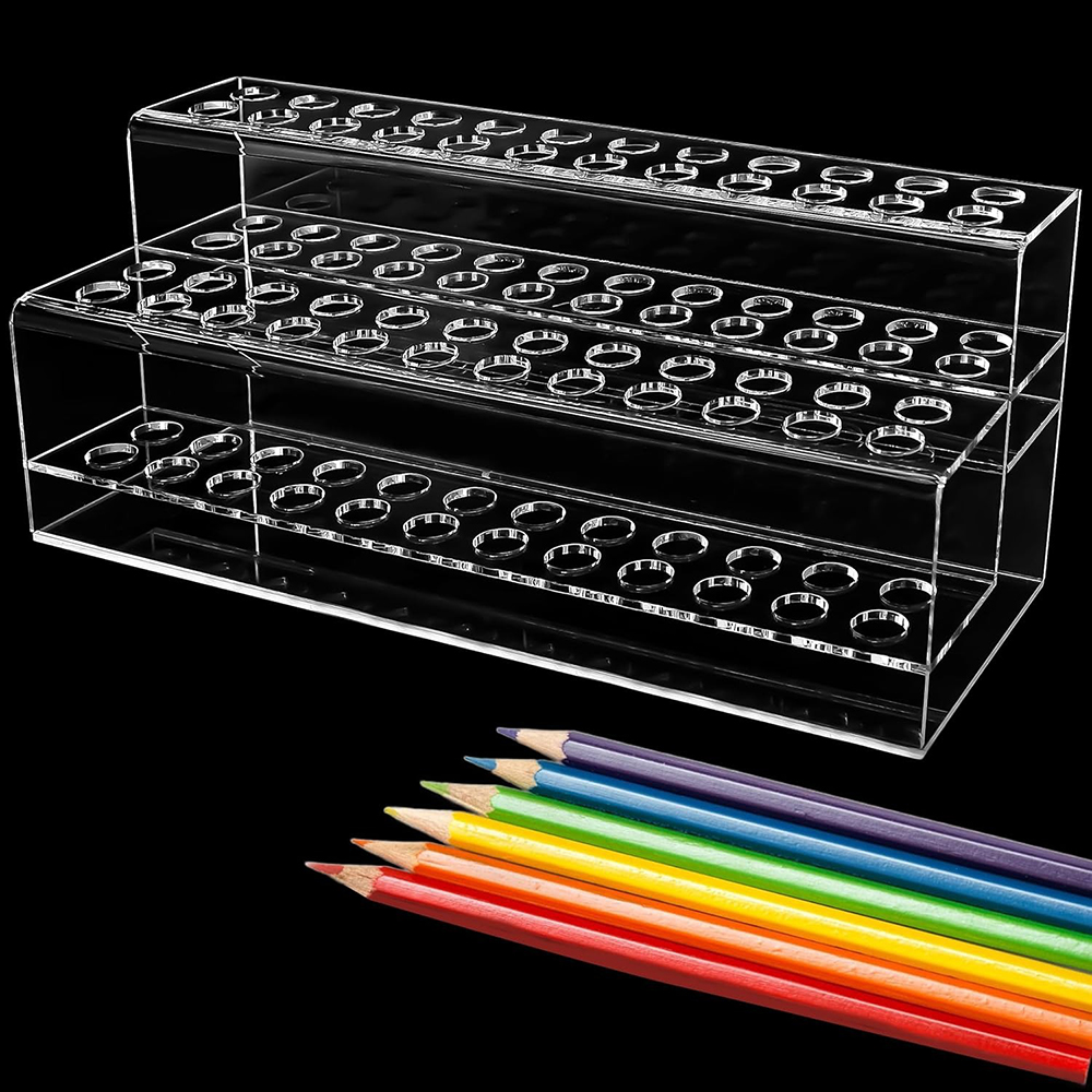 Suporte de caneta acrílico tra - Desk Setup Home Office avaliação e preço