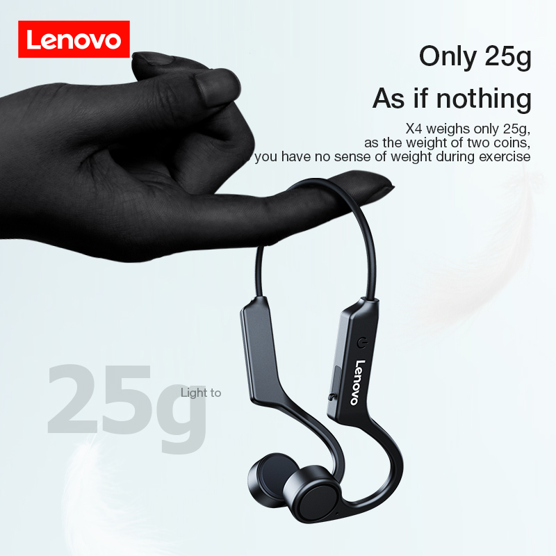 Lenovo x4 condução óssea fones - Desk Hifi Setup avaliação e preço