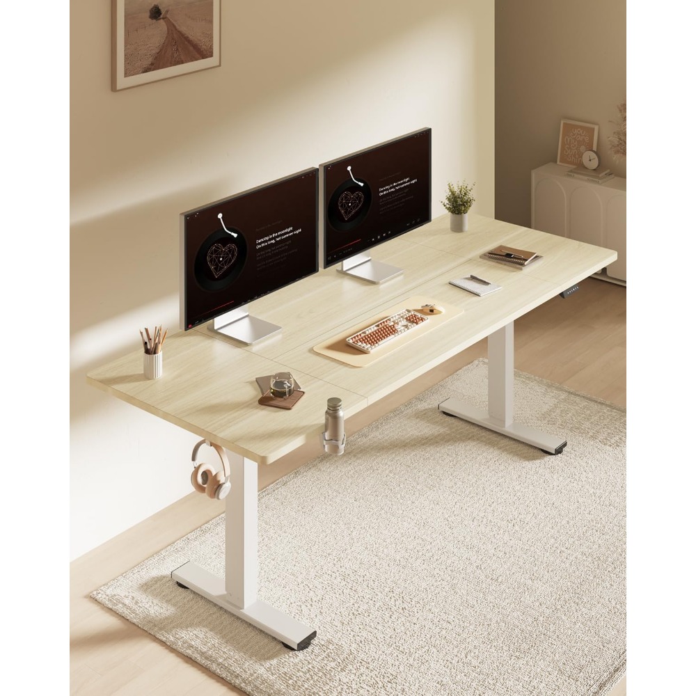 Mesa Elétrica Ajustável FLEXIS - Desk Setup White avaliação e preço