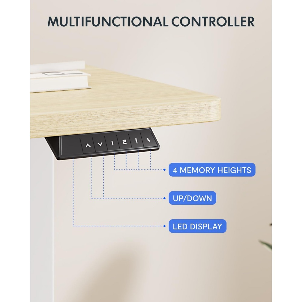 Mesa Elétrica Ajustável FLEXIS - Desk Setup White avaliação e preço