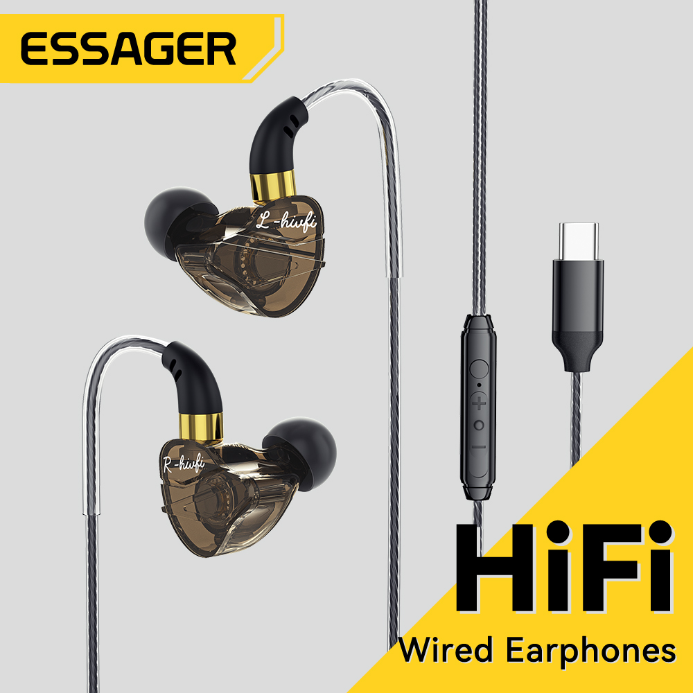 Essager-fone de ouvido com mic - Desk Hifi Setup avaliação e preço