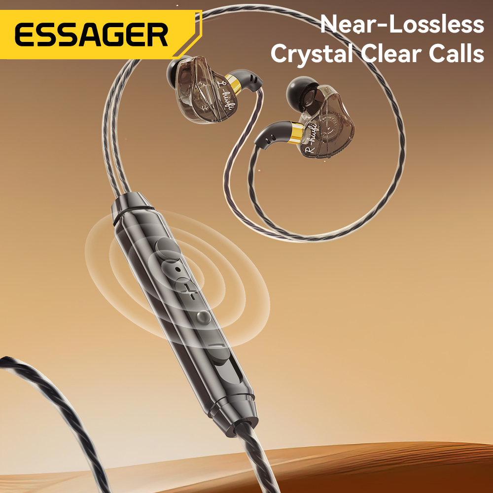 Essager-fone de ouvido com mic - Desk Hifi Setup avaliação e preço