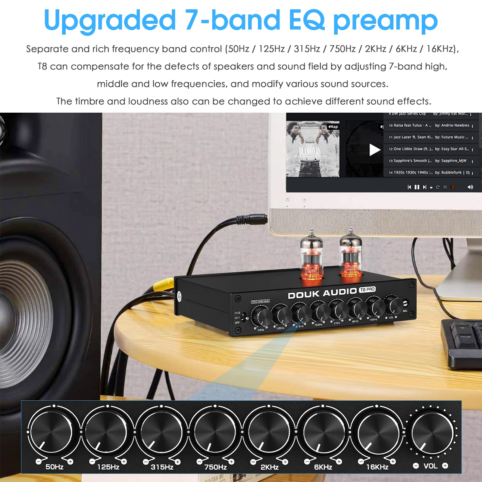 Nobsound alta fidelidade equal - Desk Hifi Setup avaliação e preço