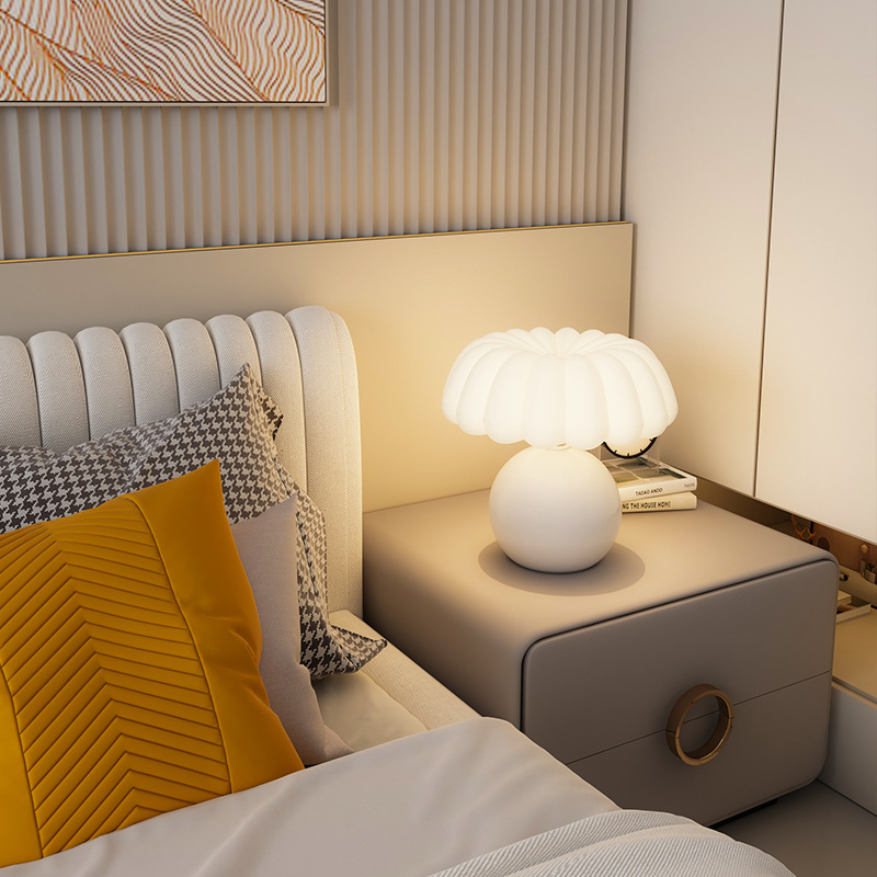 Estilo creme lâmpada de mesa c - Desk Setup White avaliação e preço