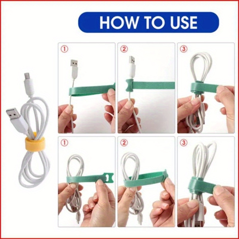 30 Peças de Fitas de Velcro Re - Cable Velcro Strap avaliação e preço